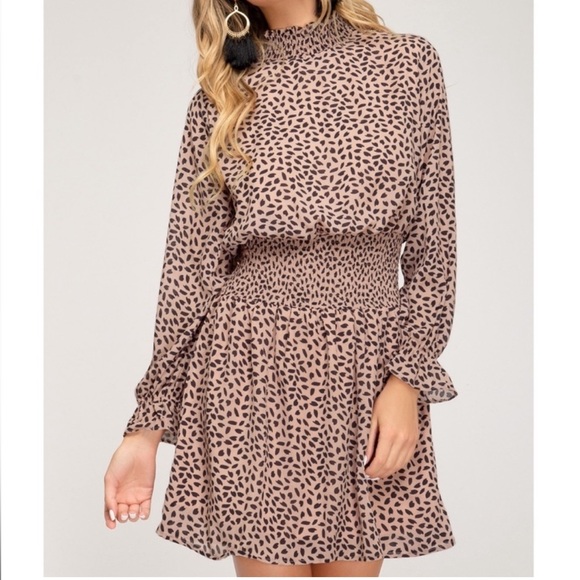 She + Sky Dresses & Skirts - SALE!🇺🇸 She & Sky Smocked L/S Dress